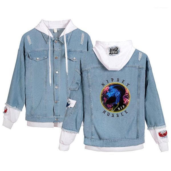 jackets hooded fake 2pcs r.i.p hiphop casual street jacket 19ss mens teenager rapper coats nipsey hussle denim, Black;brown
jackets hooded fake 2pcs r.i.p hiphop casual street jacket 19ss mens teenager rapper coats nipsey hussle denim, Black;brown