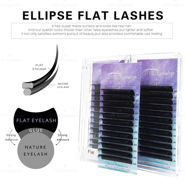 false eyelashes jtfil matte ellipse flat eyelash extension soft tips light weight lash individual mink
false eyelashes jtfil matte ellipse flat eyelash extension soft tips light weight lash individual mink