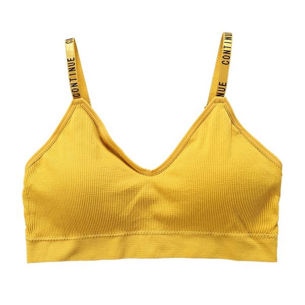 ladies v-neck push up bras letter adjustable shoulder strap thread sponge ladies casual sports fitness bra bralette, White;black
ladies v-neck push up bras letter adjustable shoulder strap thread sponge ladies casual sports fitness bra bralette, White;black