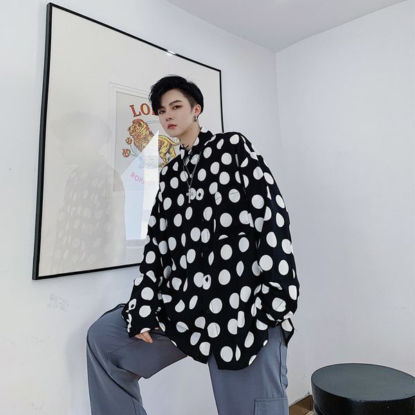 men's casual shirts 2021 autumn korean version of the trend lovers is very tide male lazy wind loose long-sleeved shirt, White;black
men's casual shirts 2021 autumn korean version of the trend lovers is very tide male lazy wind loose long-sleeved shirt, White;black