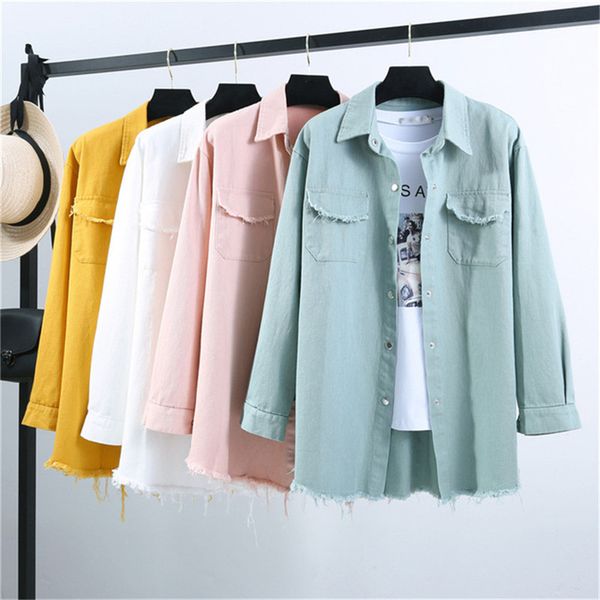 spring autumn new long section lapel tassel denim jackets women loose casual long sleeve female's thin basic jacket coats 546, Black;brown
spring autumn new long section lapel tassel denim jackets women loose casual long sleeve female's thin basic jacket coats 546, Black;brown
