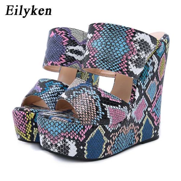 eilyken summer fashion colorful snake grain wedges slippers outdoor peen toe women gladiator platform sandals femme shoes, Black
eilyken summer fashion colorful snake grain wedges slippers outdoor peen toe women gladiator platform sandals femme shoes, Black