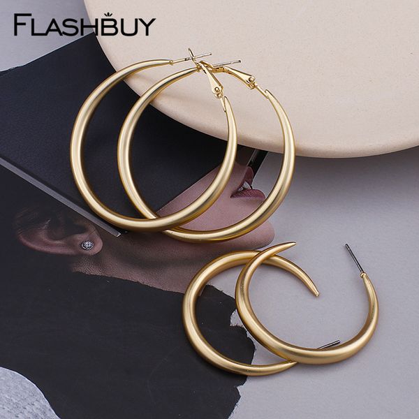 flashbuy gold metal round ring trendy hoop earrings for women geometric statement earrings fashion jewelry wedding accessories, Silver
flashbuy gold metal round ring trendy hoop earrings for women geometric statement earrings fashion jewelry wedding accessories, Silver