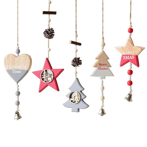 christmas decorations gift wooden christmas tree five-pointed star heart pattern bell pendant hanging ornament xmas tree decor
christmas decorations gift wooden christmas tree five-pointed star heart pattern bell pendant hanging ornament xmas tree decor
