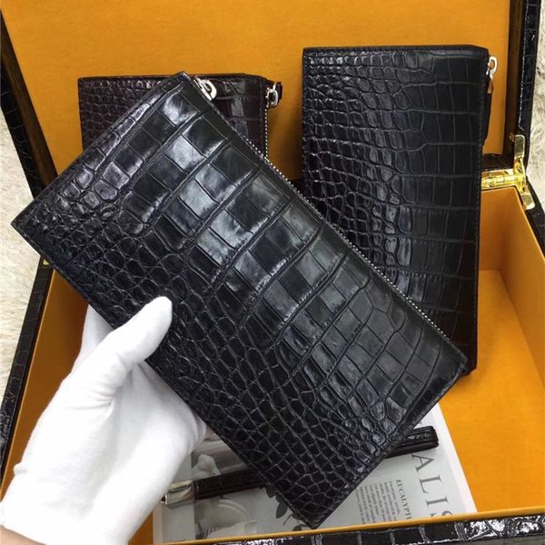 fancy genuine crocodile belly skin zipper closure men's large clutch wristlets bag exotic real alligator leather male card purse
fancy genuine crocodile belly skin zipper closure men's large clutch wristlets bag exotic real alligator leather male card purse