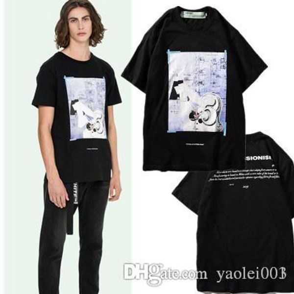 2019 spring and summer new bottoming shirt european and american religious abstract oil painting ow men and women short sleeve, White;black
2019 spring and summer new bottoming shirt european and american religious abstract oil painting ow men and women short sleeve, White;black