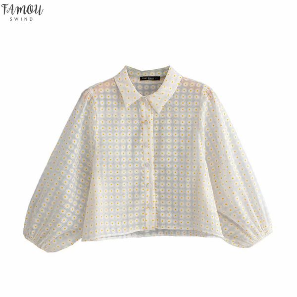 2019 new women fashion small floral print casual smock blouse shirts women transparent gauzes chic femininas ls3830, White
2019 new women fashion small floral print casual smock blouse shirts women transparent gauzes chic femininas ls3830, White