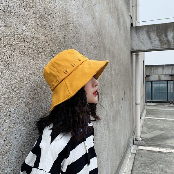 women's wide eaves yellow fisherman all-match ins damp sun bucket bucket fisherman hat hat hat, Blue;gray
women's wide eaves yellow fisherman all-match ins damp sun bucket bucket fisherman hat hat hat, Blue;gray