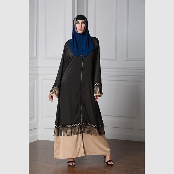 muslim abaya tassel black abaya patchwork long dress kimono jubah robe arab islamic clothing full length 1505, Red
muslim abaya tassel black abaya patchwork long dress kimono jubah robe arab islamic clothing full length 1505, Red