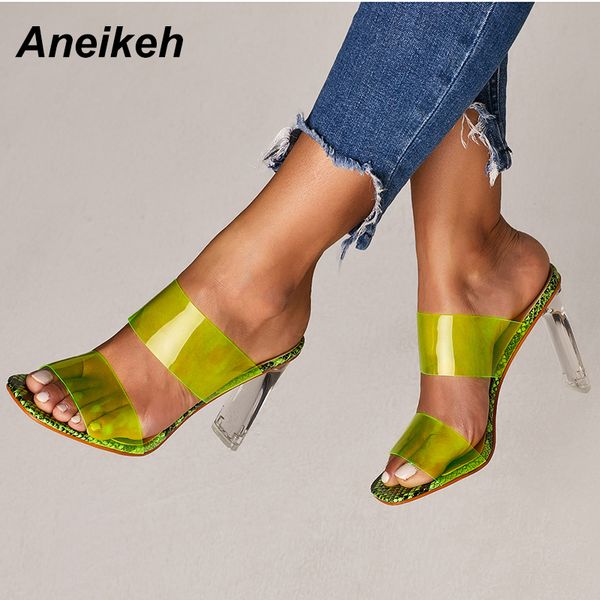 aneikeh 2019 snakelike sandals crystal open toed high heels women transparent heel sandals slippers pumps 11cm big size 41 42 y190704, Black
aneikeh 2019 snakelike sandals crystal open toed high heels women transparent heel sandals slippers pumps 11cm big size 41 42 y190704, Black