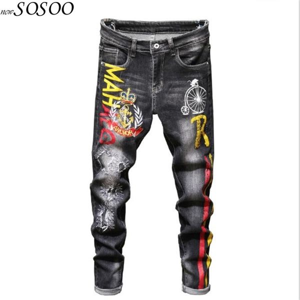 new men jeans 100% cotton classic letter printed jeans trousers cool fashion men #2037, Blue
new men jeans 100% cotton classic letter printed jeans trousers cool fashion men #2037, Blue