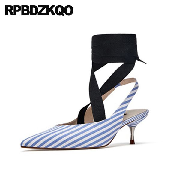 light blue women shoes 2019 ladies medium heels high runway pumps luxury tie up kitten pointed toe footwear size 4 34 brand thin, Black
light blue women shoes 2019 ladies medium heels high runway pumps luxury tie up kitten pointed toe footwear size 4 34 brand thin, Black