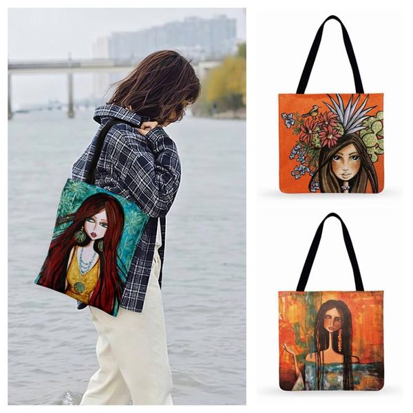 classical art girl oil painting print tote bag for women casual tote ladies shoulder bag outdoor beach bags women handbags
classical art girl oil painting print tote bag for women casual tote ladies shoulder bag outdoor beach bags women handbags