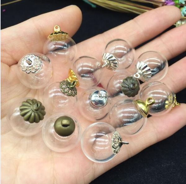 5sets 16mm glass ing bottle globe bubble 8mm cap set diy glass vial pendant necklace jewelry glass bottle dome cover charms, Silver
5sets 16mm glass ing bottle globe bubble 8mm cap set diy glass vial pendant necklace jewelry glass bottle dome cover charms, Silver