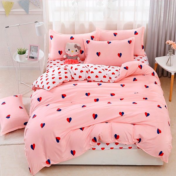 cartoon pink heart bedding set skin-friendly breathable quilt cover bed sheet pillowcase
cartoon pink heart bedding set skin-friendly breathable quilt cover bed sheet pillowcase