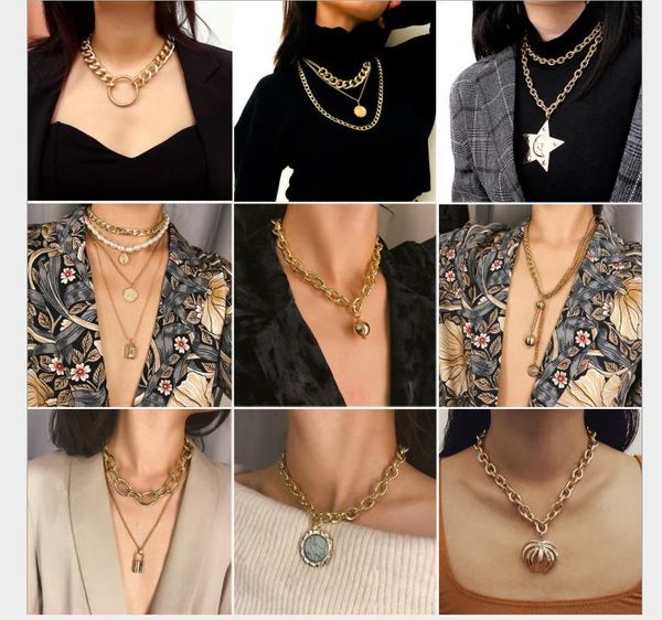 chao qian necklace individual creativity exaggerates multi-element necklace retro-ancient multi-layer pearl clavicle necklace, Silver
chao qian necklace individual creativity exaggerates multi-element necklace retro-ancient multi-layer pearl clavicle necklace, Silver