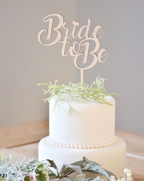 wooden bride to be cake er bridal shower wood cake er acrylic rustic wedding decoration