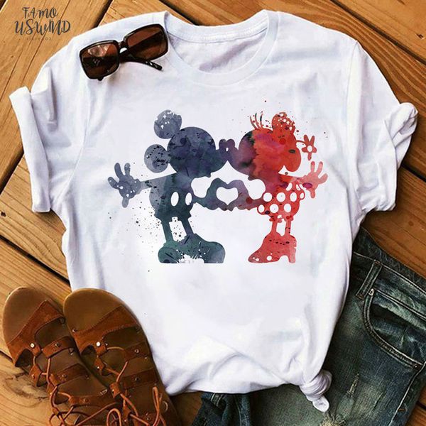 женщины tshirt мультфильм мышь печатные топы tee лето с коротким рукавом женский graphic tee рубашки повелительниц t shirt одежда, White
женщины tshirt мультфильм мышь печатные топы tee лето с коротким рукавом женский graphic tee рубашки повелительниц t shirt одежда, White