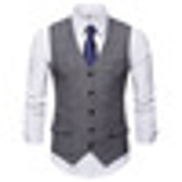 2018 autumn men's suit vest single breasted vintage design casual style cashmere blends olid color vest brand large size, Black;white
2018 autumn men's suit vest single breasted vintage design casual style cashmere blends olid color vest brand large size, Black;white