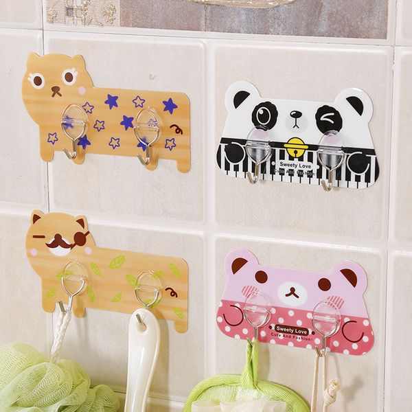 2pcs/set cartoon hooks cute strong wall adhesive hooks key handbag holder wall hook hanger for kitchen bathroom home decoration
2pcs/set cartoon hooks cute strong wall adhesive hooks key handbag holder wall hook hanger for kitchen bathroom home decoration