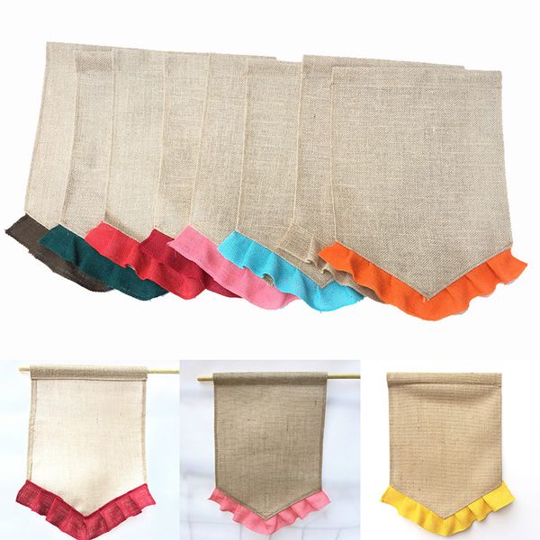 31*46cm burlap garden flag diy jute ruffles linen yard hanging flag house decoration portable banner wx9-635
31*46cm burlap garden flag diy jute ruffles linen yard hanging flag house decoration portable banner wx9-635