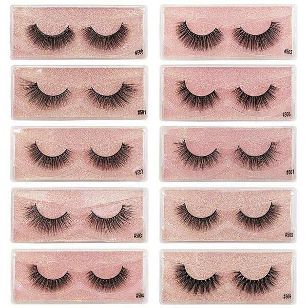 3d mink fake false eyelashes set naturally thick eyelashes beauty tools