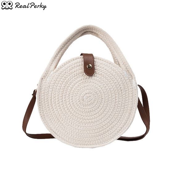 realperky women circle solid color shoulder crossbody female handmade woven rattan beach bags ladies round summer new straw bag
realperky women circle solid color shoulder crossbody female handmade woven rattan beach bags ladies round summer new straw bag