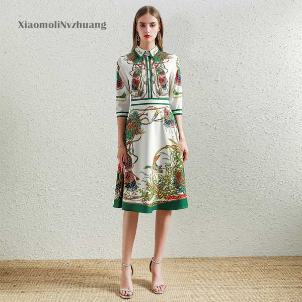 xiaomoli middle sleeve style retro elegant natural series printed slim dress 2020 summer fashion women's new, White;black
xiaomoli middle sleeve style retro elegant natural series printed slim dress 2020 summer fashion women's new, White;black