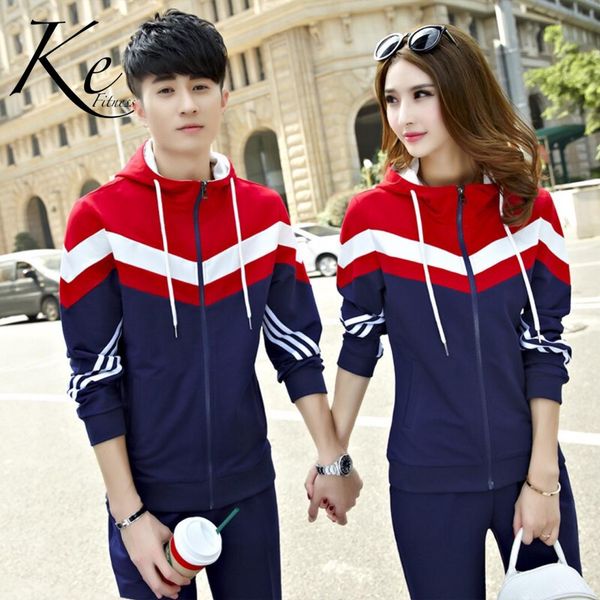 ke autumn new sports suit couple casual tracksuit man woman sportswear sweater student sportswear 2 pieces jacket sport set, White;black
ke autumn new sports suit couple casual tracksuit man woman sportswear sweater student sportswear 2 pieces jacket sport set, White;black