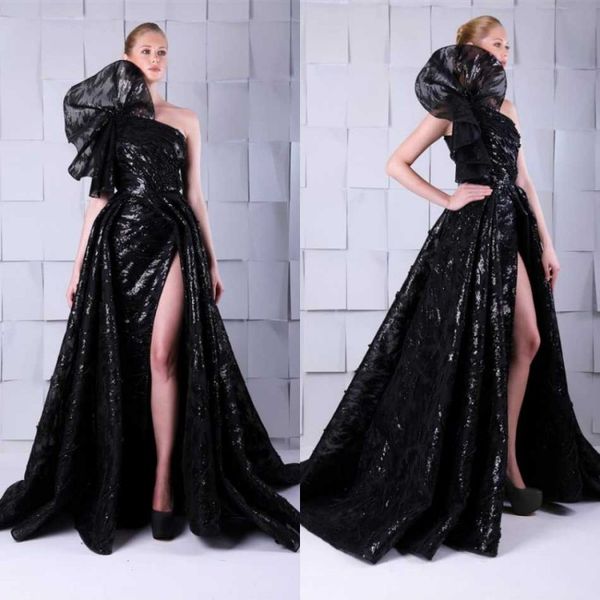 stylish 2020 black split prom dress one shoulder lace beads evening gowns sweep train formal plus size gowns
stylish 2020 black split prom dress one shoulder lace beads evening gowns sweep train formal plus size gowns