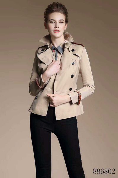 women's trench coats short classic windbreaker waterproof british new high-end english style autumn winter gabadian solid color casual, Tan;black 
women's trench coats short classic windbreaker waterproof british new high-end english style autumn winter gabadian solid color casual, Tan;black