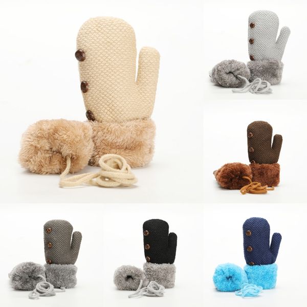 children' warm neck hanging mittens fingernails plush thick solid color gloves windsrs gloves anti slip windproof thermal, Blue;gray
children' warm neck hanging mittens fingernails plush thick solid color gloves windsrs gloves anti slip windproof thermal, Blue;gray