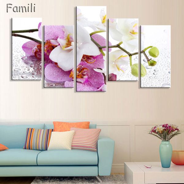 5pcs print poster canvas wall art pink orchids decoration art oil painting modular pictures on the wall sitting room(no frame
5pcs print poster canvas wall art pink orchids decoration art oil painting modular pictures on the wall sitting room(no frame