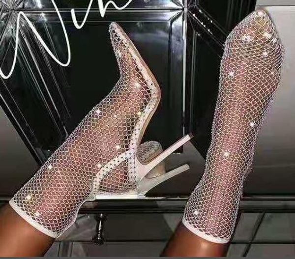 black white mesh ankle boots pointed toe see through bling bling crystal string bead pvc runway boot banquet dress shoes
black white mesh ankle boots pointed toe see through bling bling crystal string bead pvc runway boot banquet dress shoes
