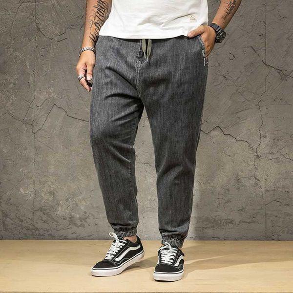 oversized jeans elastic waist harlan jeans men's tide brand fat people large size small feet closing tooling beam ankle pants, Blue
oversized jeans elastic waist harlan jeans men's tide brand fat people large size small feet closing tooling beam ankle pants, Blue