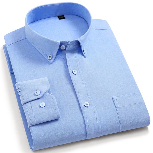 men's casual shirts button-down oxford cotton single patch pocket long sleeve standard-fit plaid/striped thick shirt, White;black
men's casual shirts button-down oxford cotton single patch pocket long sleeve standard-fit plaid/striped thick shirt, White;black