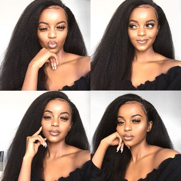high-quality front lace wig women's fashion style yaki afro black long hair handmade chemical fiber simulated human hair wig
high-quality front lace wig women's fashion style yaki afro black long hair handmade chemical fiber simulated human hair wig
