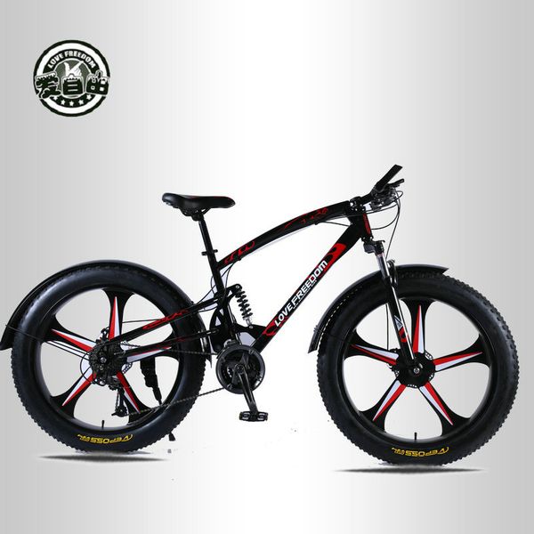 love om bicycle 7/21/24/27 speed 26*4.0 fat bike front and rear absorbers double disc brake snow bike
love om bicycle 7/21/24/27 speed 26*4.0 fat bike front and rear absorbers double disc brake snow bike