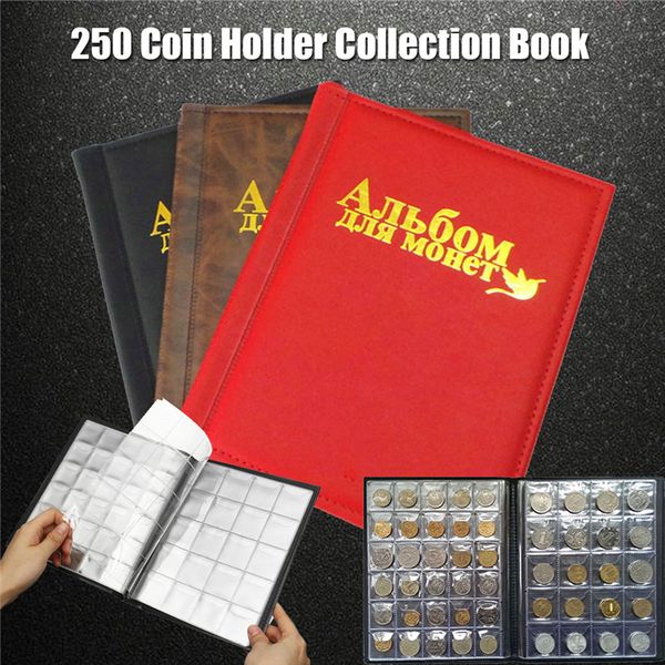 250 pieces coins storage book commemorative coin collection album holders collection volume folder hold multi-color empty coin
250 pieces coins storage book commemorative coin collection album holders collection volume folder hold multi-color empty coin