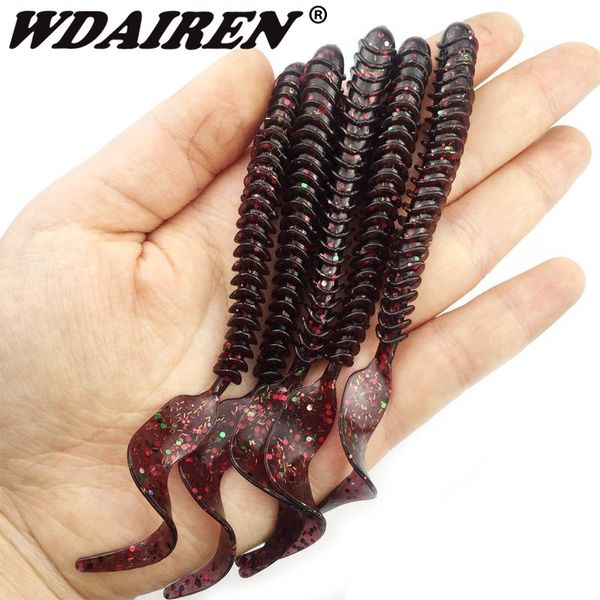 5pcs/lot fishing lures soft long curly tail grub 105mm 3g wobblers artificial maggot soft bait peche fishing tackle
5pcs/lot fishing lures soft long curly tail grub 105mm 3g wobblers artificial maggot soft bait peche fishing tackle