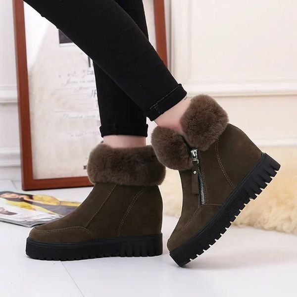 keep warm non-slip boots shoe for ladies 2019 autumn winter casual increased zipper short snow boots ankle for women, Black
keep warm non-slip boots shoe for ladies 2019 autumn winter casual increased zipper short snow boots ankle for women, Black