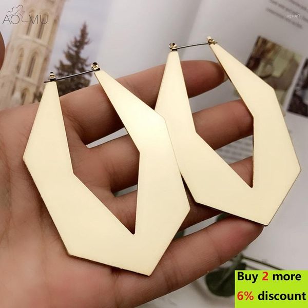 aomu exaggerate geometric hollow out gold color big metal drop earrings for women wedding dangle statement jewelry charm brincos1, Silver
aomu exaggerate geometric hollow out gold color big metal drop earrings for women wedding dangle statement jewelry charm brincos1, Silver