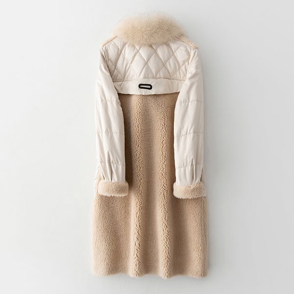 real fur coat female wool jacket fox fur collar sheep shearling autumn winter coat women clothes 2020 korean down coat zt4287, Black
real fur coat female wool jacket fox fur collar sheep shearling autumn winter coat women clothes 2020 korean down coat zt4287, Black