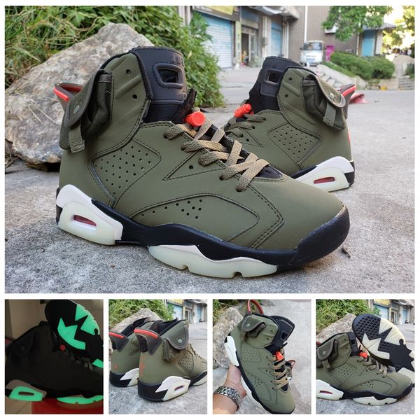 new arrived travis scotts 6 og cactus jack glow in dark 3m reflective army green men designer basketball shoes 6s sports sneakers, White;red
new arrived travis scotts 6 og cactus jack glow in dark 3m reflective army green men designer basketball shoes 6s sports sneakers, White;red