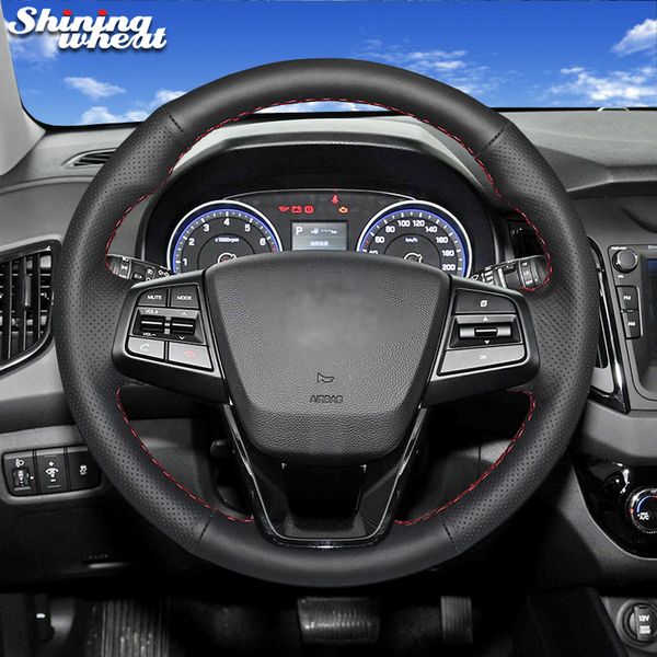 shining wheat black genuine leather car steering wheel cover for ix25 2014-2016 creta 2016 2017
shining wheat black genuine leather car steering wheel cover for ix25 2014-2016 creta 2016 2017