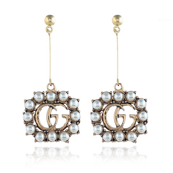 luxury retro style earrings for women pearl decorated fashion lady earring with long tassel letter print ear accessories, Silver
luxury retro style earrings for women pearl decorated fashion lady earring with long tassel letter print ear accessories, Silver