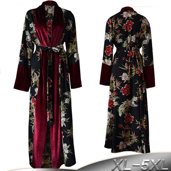 plus size spring velvet abaya kimono kaftan dubai arabic islam women floral cardigan muslim hijab dress turkish islamic clothing, Red
plus size spring velvet abaya kimono kaftan dubai arabic islam women floral cardigan muslim hijab dress turkish islamic clothing, Red