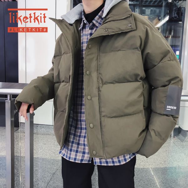 liketkit men's winter jackets 2019 male solid thick hooded parkas mens japanese hat detachable fake two pieces warm windbreaker, Black
liketkit men's winter jackets 2019 male solid thick hooded parkas mens japanese hat detachable fake two pieces warm windbreaker, Black