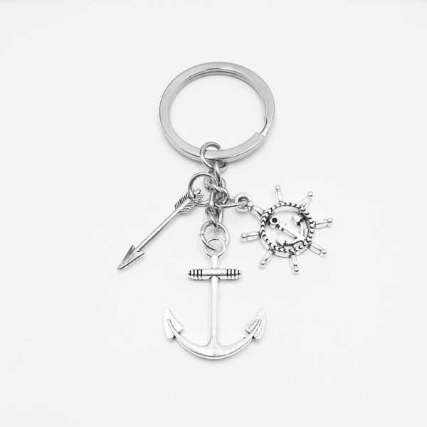 2019 new 3d ship steering wheel, anchor, bow and arrow, pendant keychain fashion mini jewelry, 1pcs daily life key chain, Silver
2019 new 3d ship steering wheel, anchor, bow and arrow, pendant keychain fashion mini jewelry, 1pcs daily life key chain, Silver