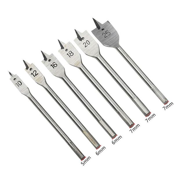 6pcs industrial spade paddle flat wood woodworking boring drill bits tools kit wwo66
6pcs industrial spade paddle flat wood woodworking boring drill bits tools kit wwo66